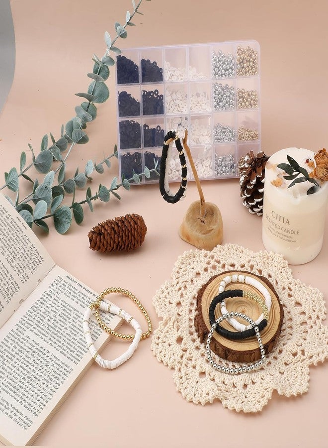 GOMNIK Bracelet Making Kit for Girls Ages 6-12 - DIY Jewelry Making Set with Beads, Charms, Threads & Case - Fun Craft Toy Gift for Kids, Birthday Activity & Creative Play (Black & White) - Image 5